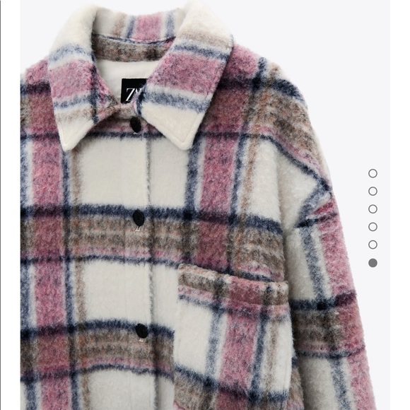 Zara plaid overshirt/shacket - Picture 8 of 11